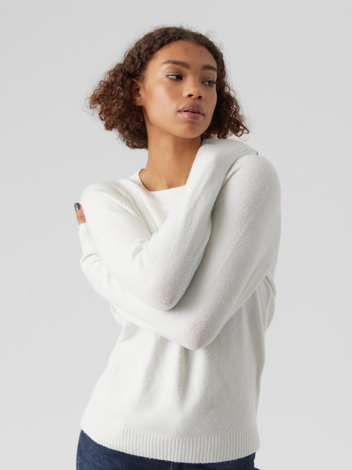 VMDOFFY Pullover - Snow White - VERO MODA & VILA Bergvik